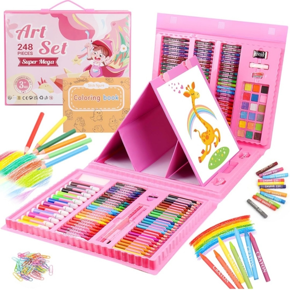 248 Piece Art Set - NIB | Pink